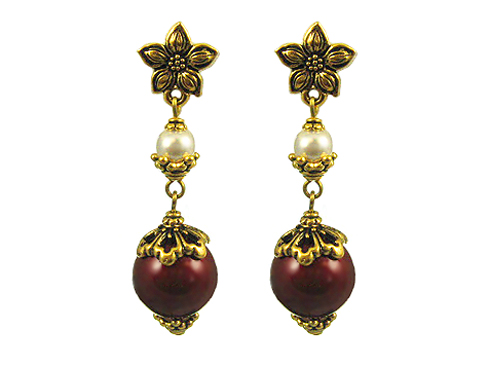 Royal Holiday Drop Earrings